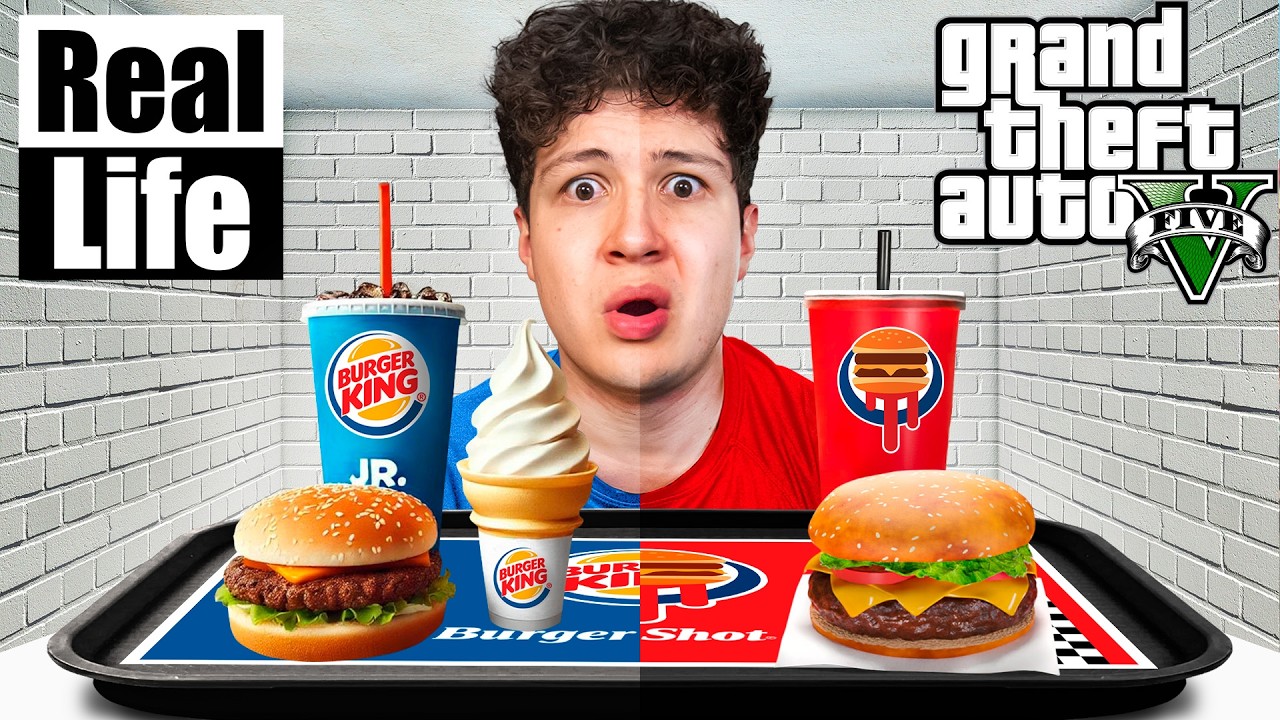 Probando COMIDA de GTA 5 en la VIDA REAL! 🍔🍕