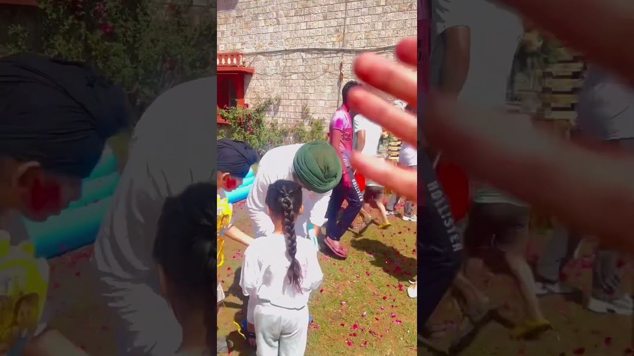 Holi celebration in Jaipur hotel #youtubeshorts#shorts