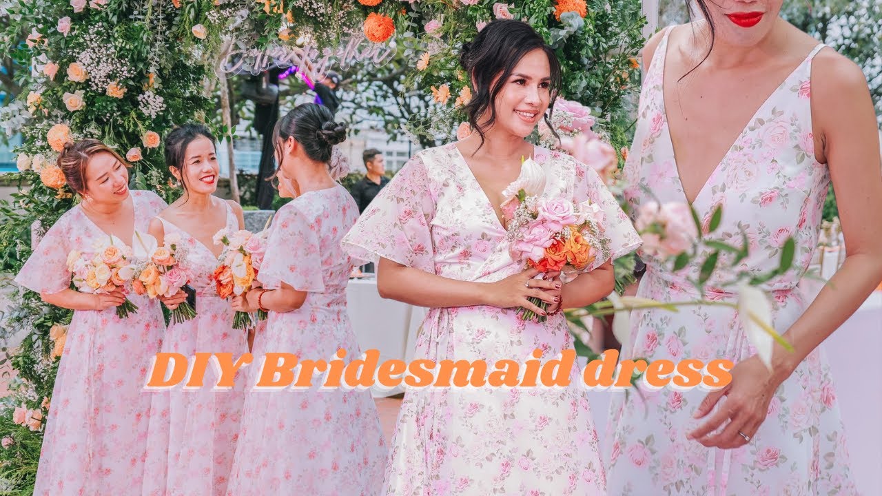 DIY Bridesmaid dress (Butterfly sleeve & Sleeveless wrap dress) | My perfect wedding series - Ep 3