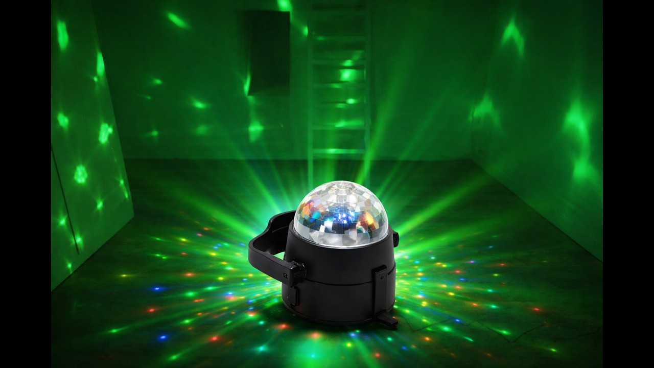 Diskokule LED 3 Farger – Perfekt Partylys uten Røyk | Hedmanimport AS