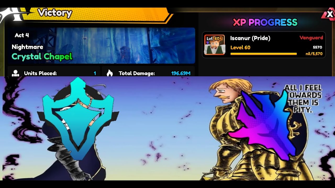 MONARCH ESCANOR SOLO EX STAGE AOT + RIFT | Anime Vanguards