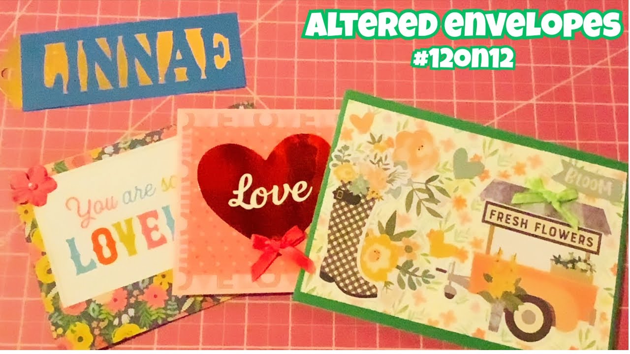 ALTERED ENVELOPES #12on12 @PennysCraftyCreations 