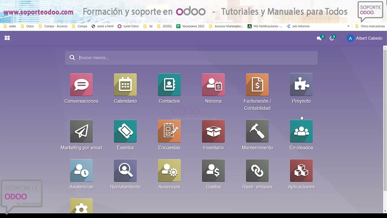 Odoo Chat conversación actividades calendario chatter