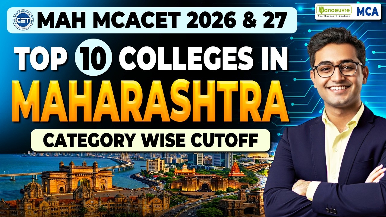 Top 10 MCA Colleges in Maharashtra | MAH MCA CET 2026 & 2027 Category Wise Cutoff