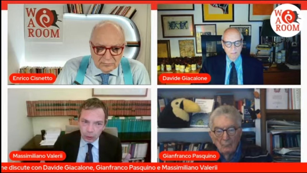 War Room di Enrico Cisnetto con Davide Giacalone, Gianfranco Pasquino e Massimiliano Valerii