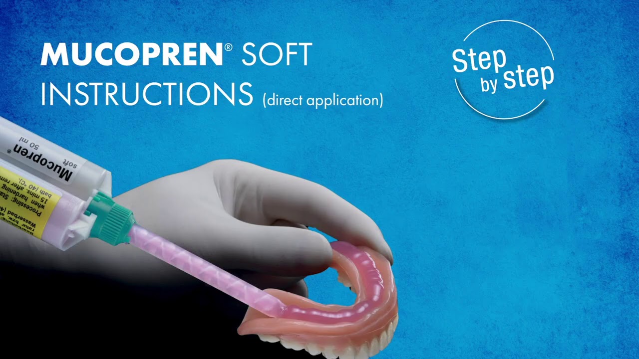 Mucopren® Soft - High wearing comfort soft, durable denture reline material