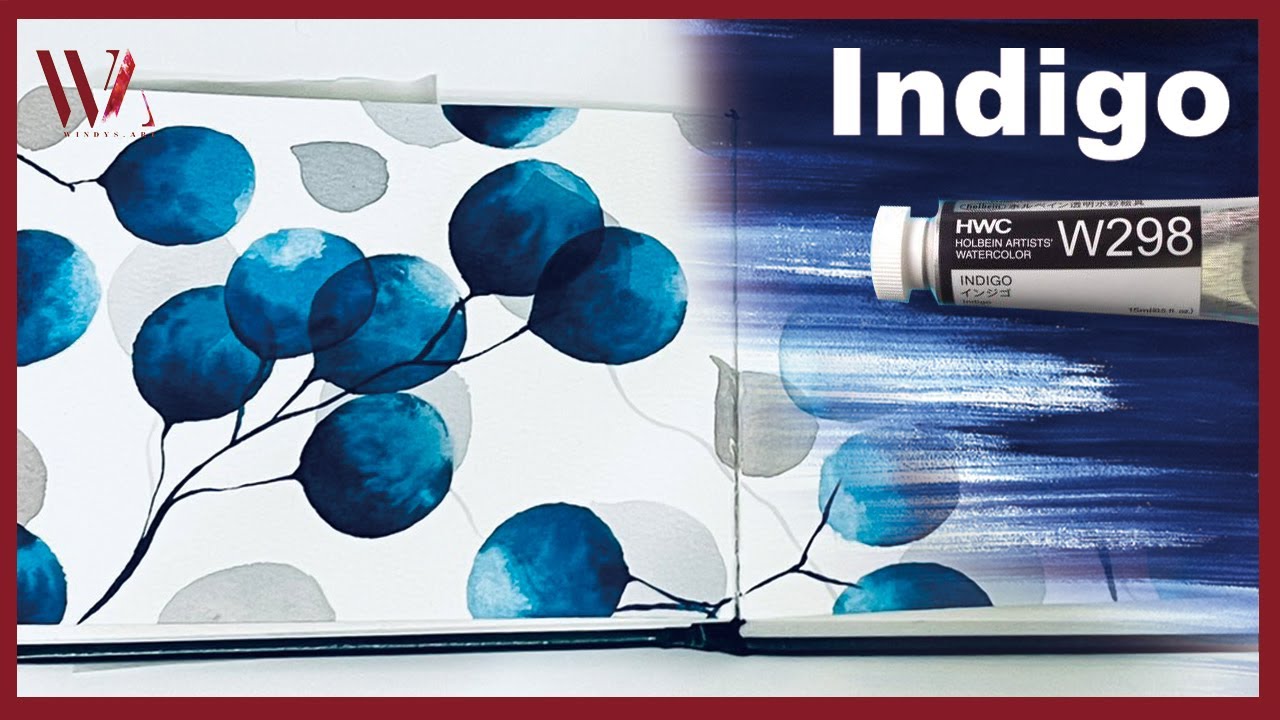 Indigo Watercolor- Pigment Highlights- Windy Shih