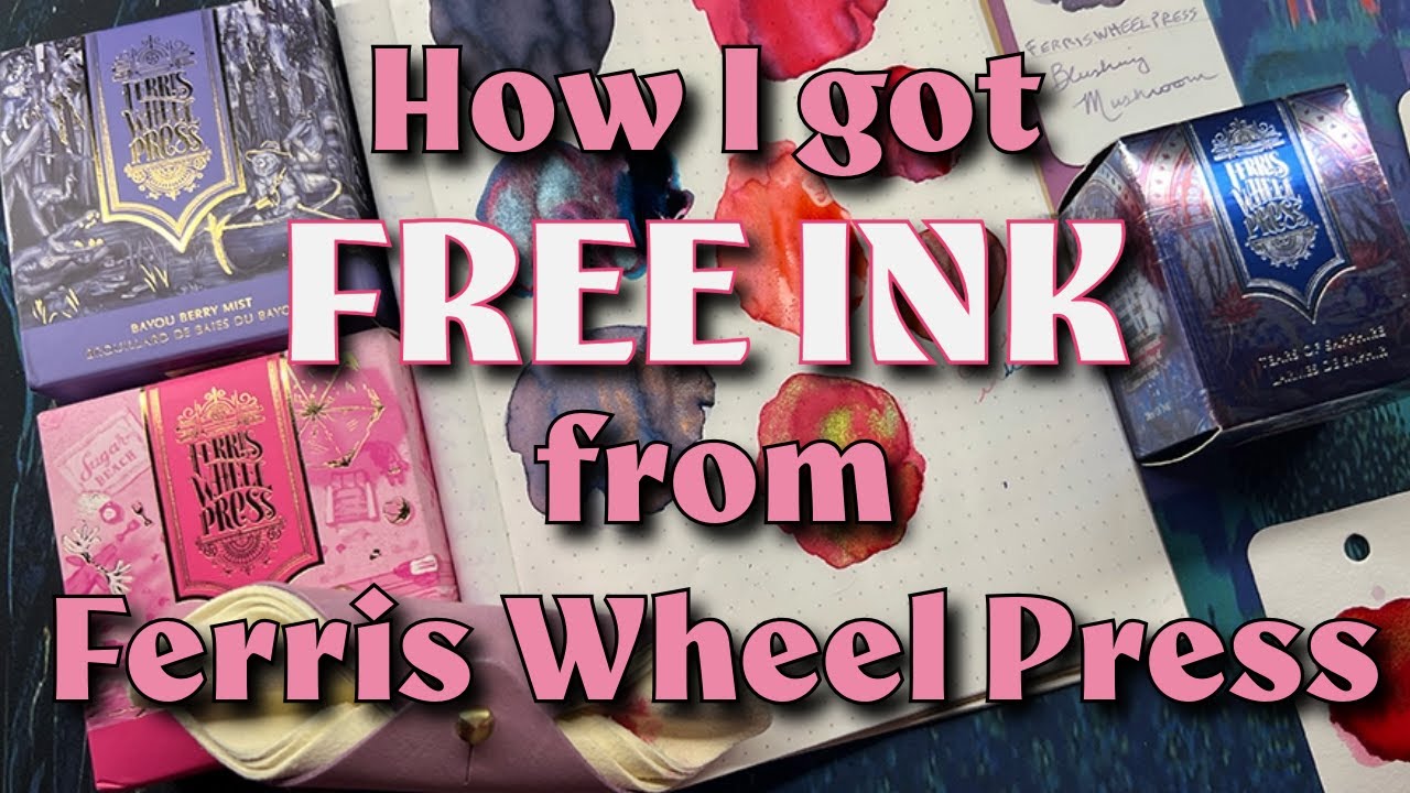 How I got free ink and you can too! Ferris Wheel Ink haul PLUS: Meet the Inkii Canoil! 
