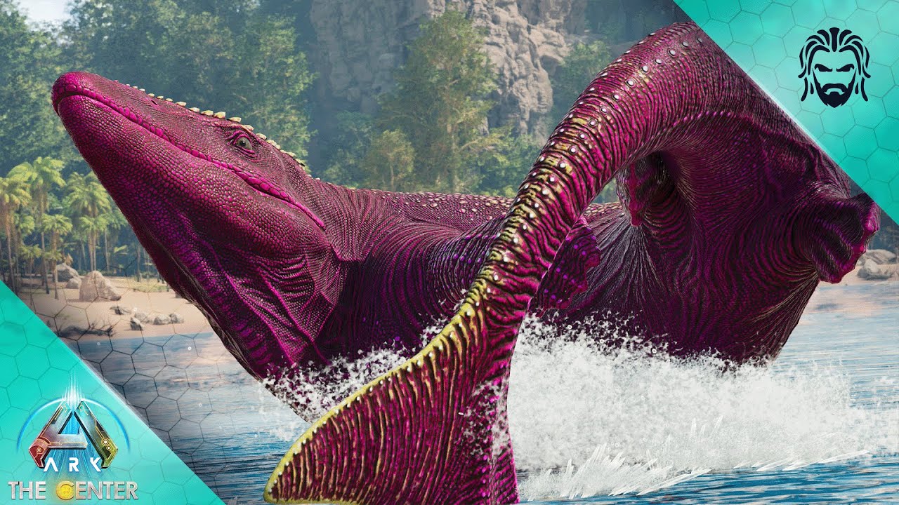 I Tamed the Craziest Ocean Creature Ever, the Tylosaurus! - ARK The Center [E32]