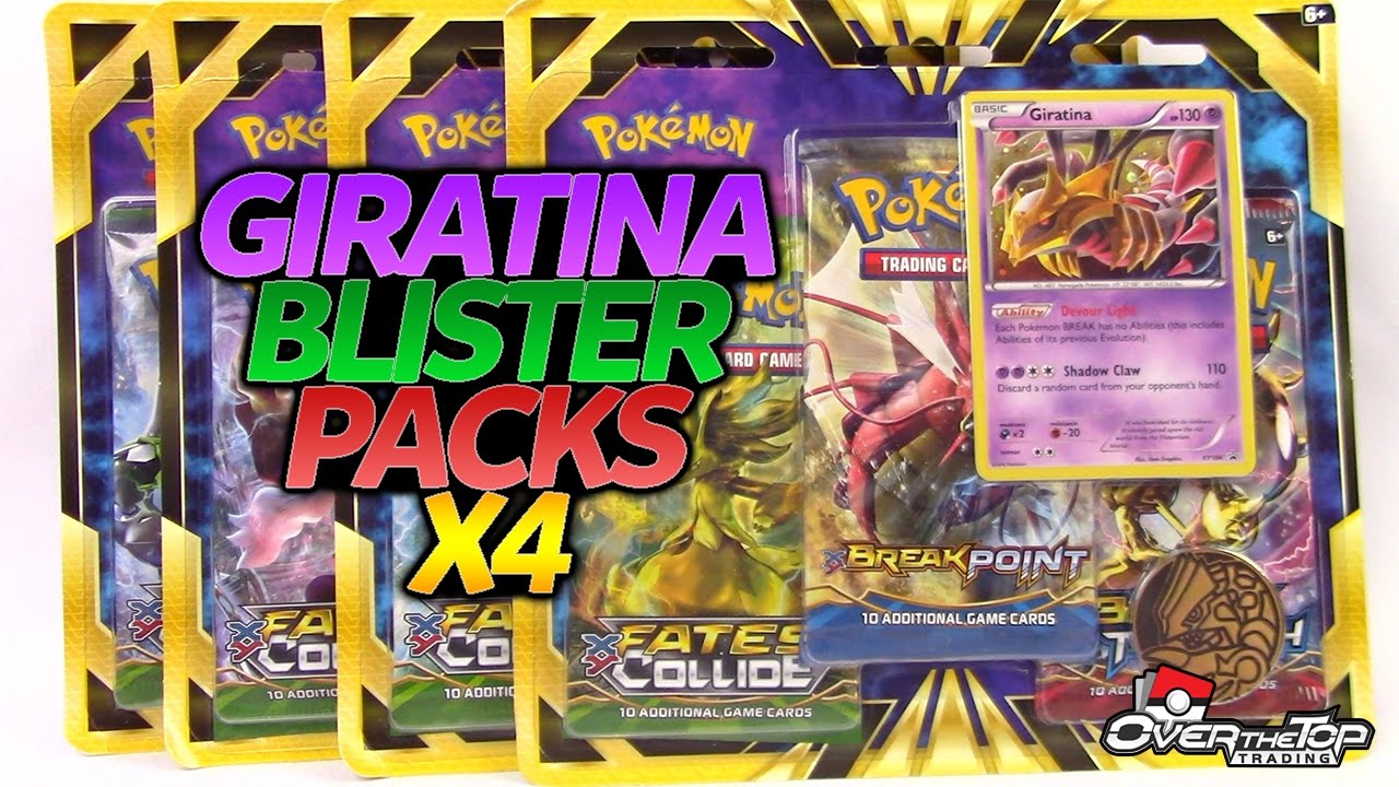 4 Giratina Blisters! 12 Booster Packs Pokemon Card Opening!
