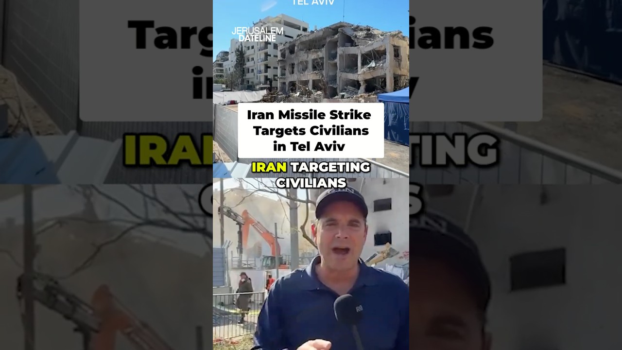 Iranian Missile Targets Civilians In Major Direct Hit in Tel Aviv.