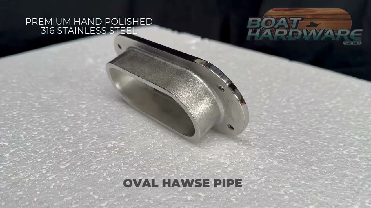 Hawse Pipe Oval 316 Stainless Steel 138x63mm