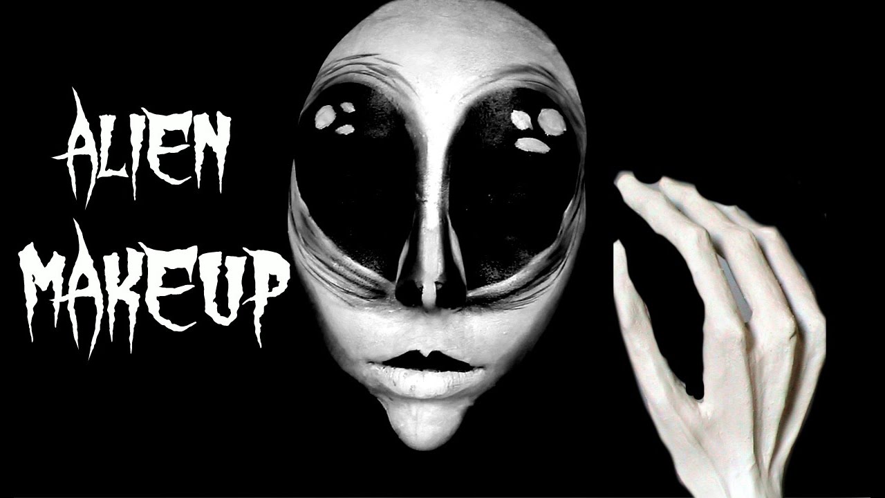 Scary Alien Halloween Makeup Tutorial