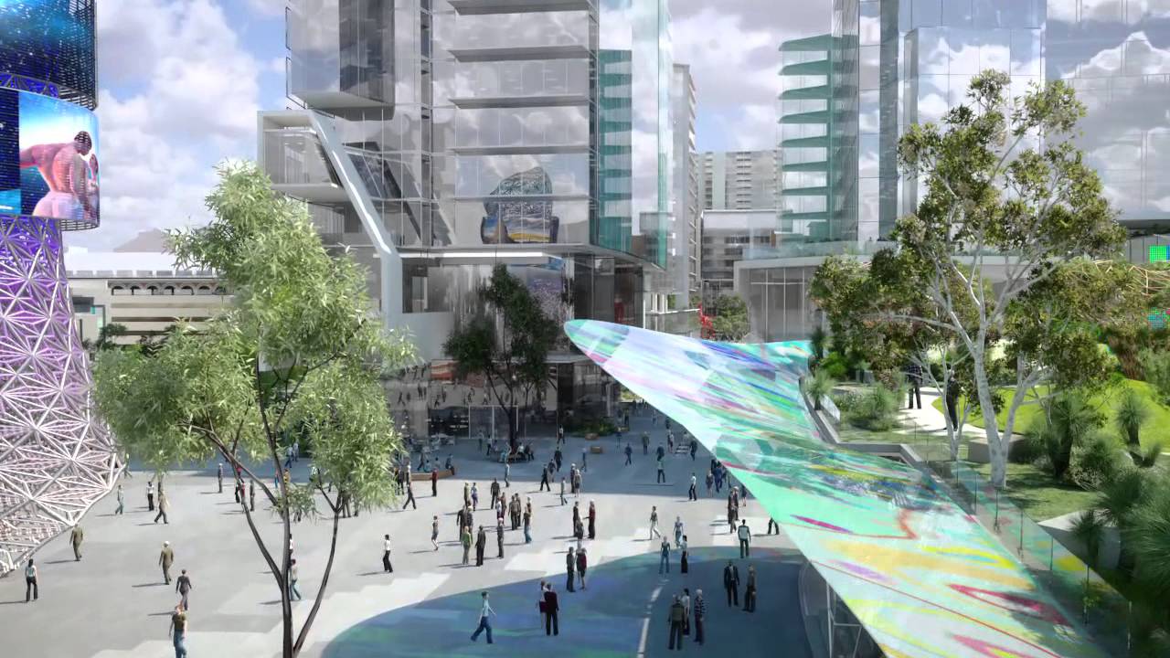 Flythrough of the future Perth City Link