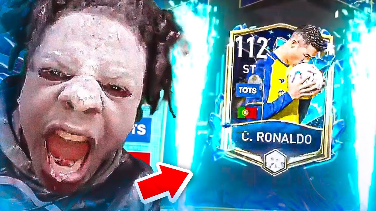 Speeds *LUCKIEST* Fifa Mobile pack Opening (Packs TOTS RONALDO & becomes WHITE) 🐐😂