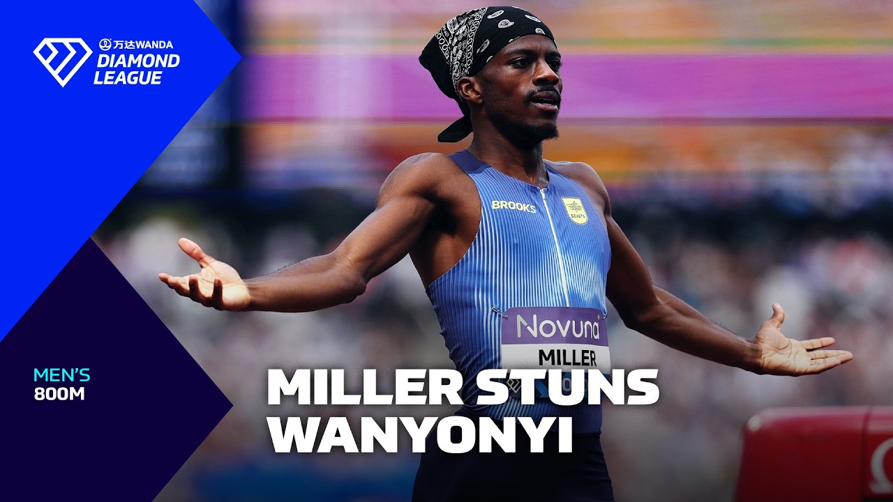 USA's Brandon Miller SHOCKS Emmanuel Wanyonyi in London 800m - Wanda Diamond League 2026