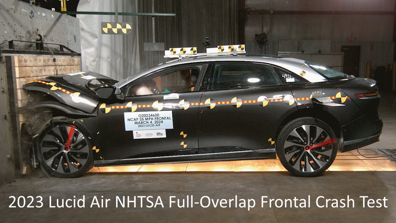 2023-2025 Lucid Air EV NHTSA Full-Overlap Frontal Crash Test