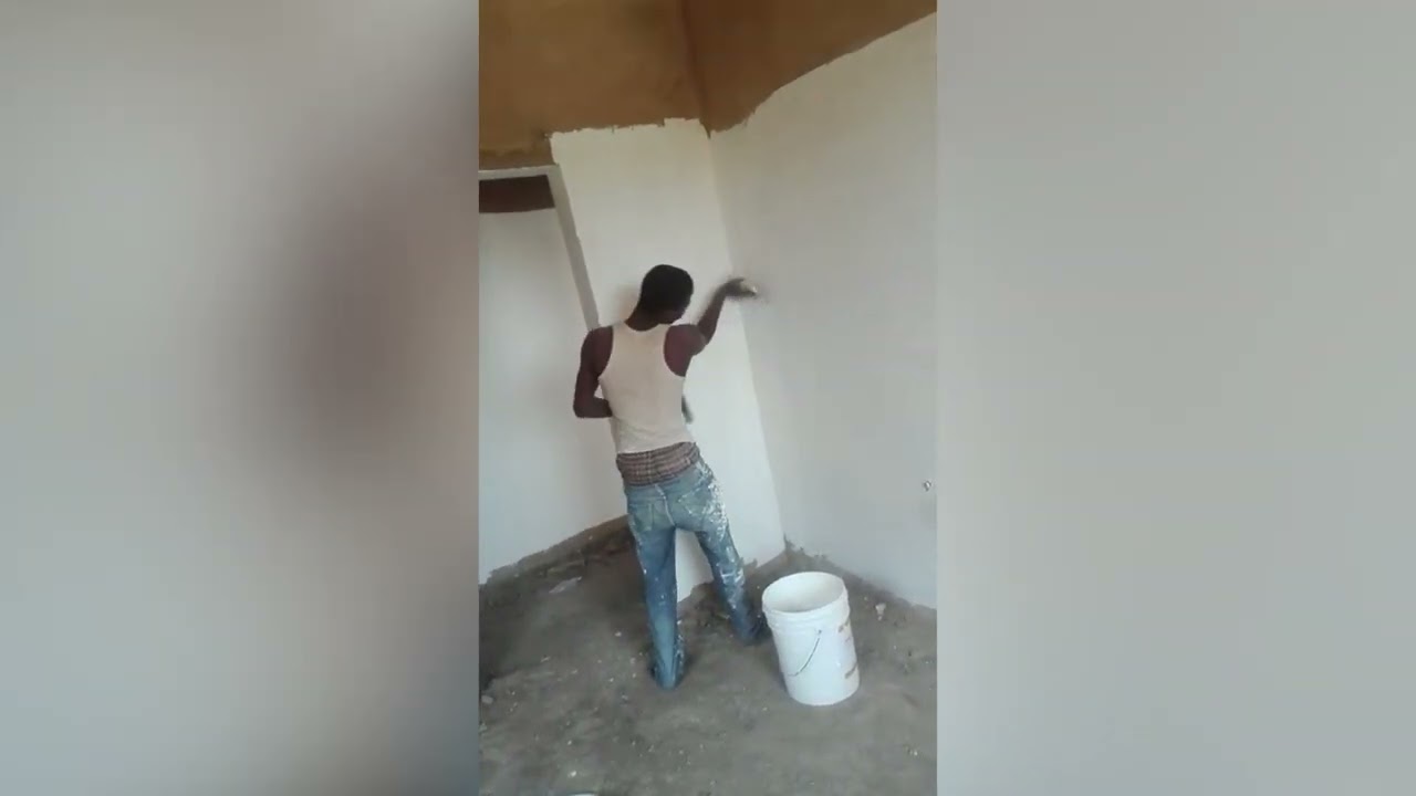 MODERN HOUSE BUILDING IN GHANA 🇬🇭/ ENDUIT~ WALL SKIMMING