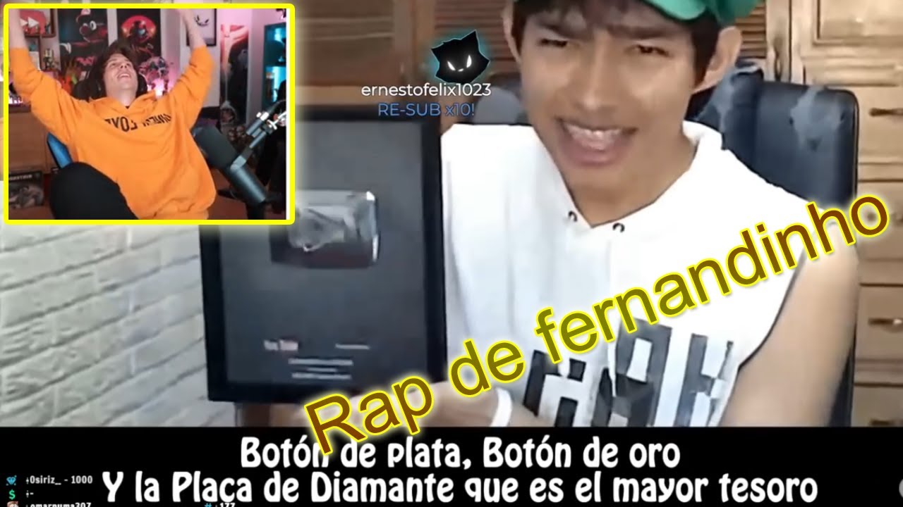 Rubius reacciona al Rap de Fernanfloo en directo
