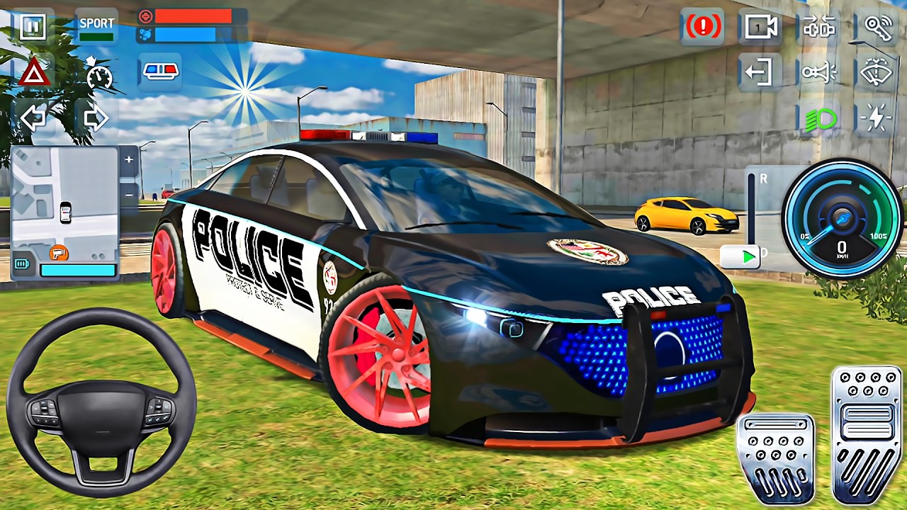 Police Simulator Patrol Officers - Mercedes EQS Police Car Driving | Android Gameplay