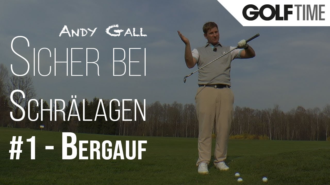 Golf Training: Schwierige Lage Bergauf
