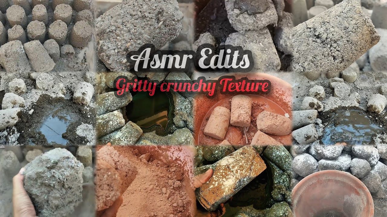 Asmr Edits: Nonstop crumbles/ Gritty Black Charcoal Crumbling/ Creamy/ Credits in description 👇