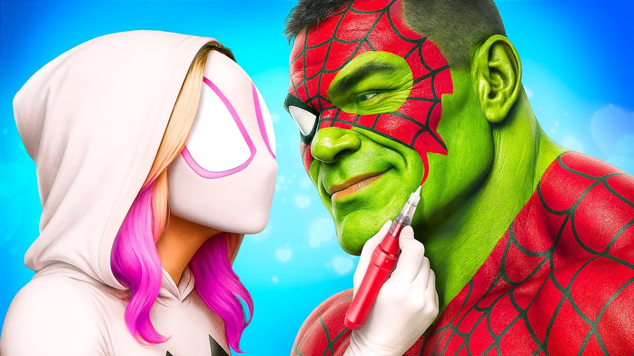 Gwen Araña se Convirtió en Maestra de los Tatuajes / Estudio de Tatuajes para Superhéroes