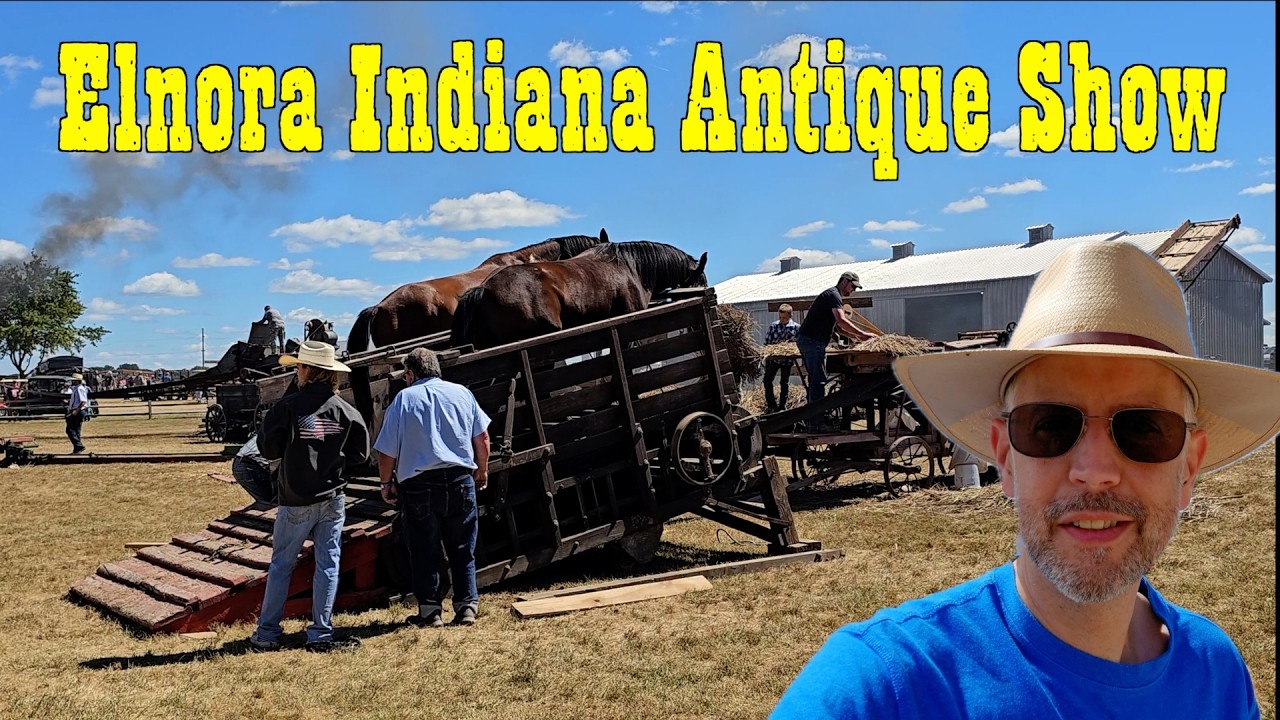 White River Antique Show Elnora Indiana - 2024 Indiana Tractor Show - WRVAA - Antique Gas Engines
