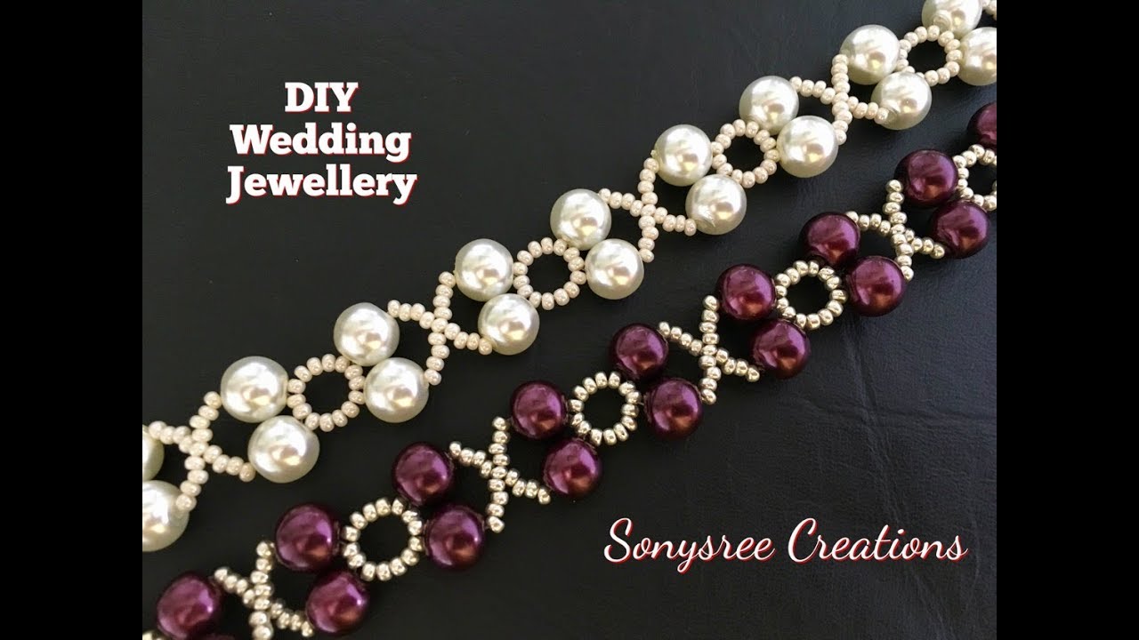 XOXO Beaded Bracelet Wedding Jewelry in 10 Minutes 👍🏻👰🏻 DIY