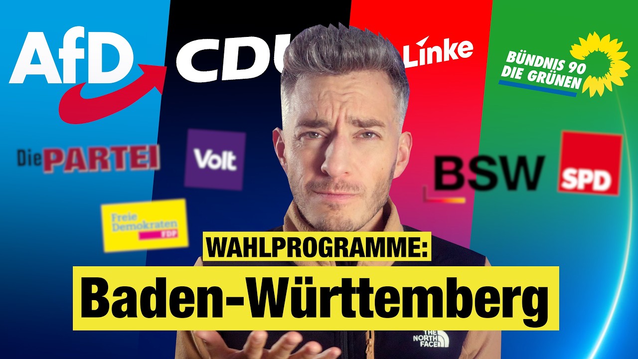 Wahlprogramme einfach erklärt (AfD, Grüne & Co.): Baden-Württemberg Wahl