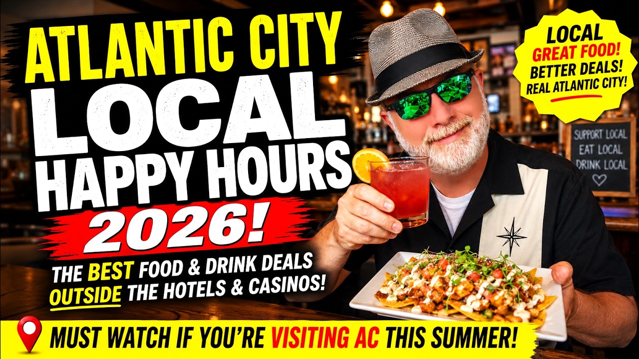 🟡 Atlantic City&rsquo;s BEST LOCAL Happy Hours! 🍹 Hidden Food & Bar Deals for Summer 2026! Foodies Delight
