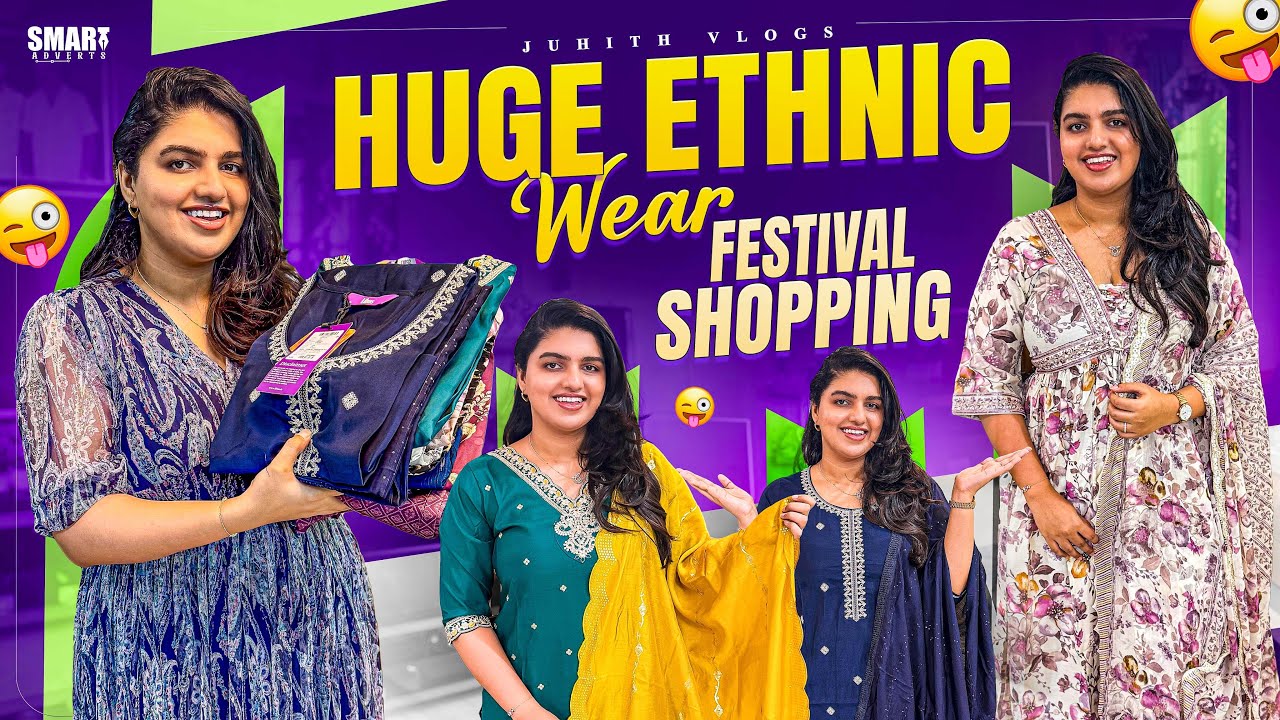 నా Huge Ethic Wear Festival Shopping Haul😍|Classy & Elegant Kurti Sets*NOT SPONSORED*|Juhith Vlogs|