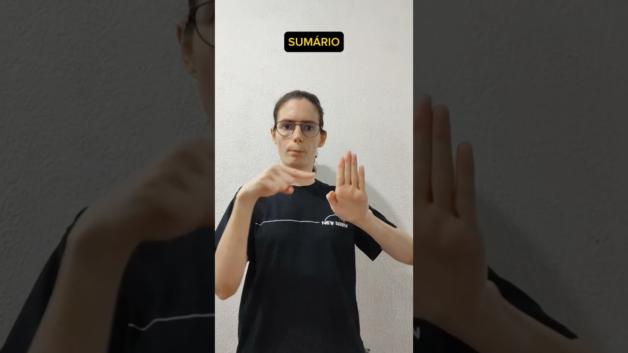 Sinais de Libras: Sum&aacute;rio