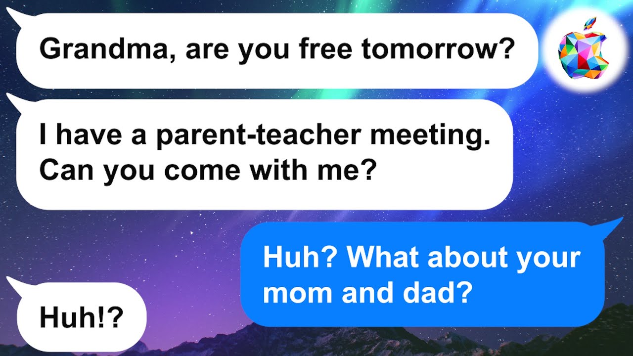 【Apple】My grandchild suddenly asked me to go to his parent-teacher conference instead of his mom...