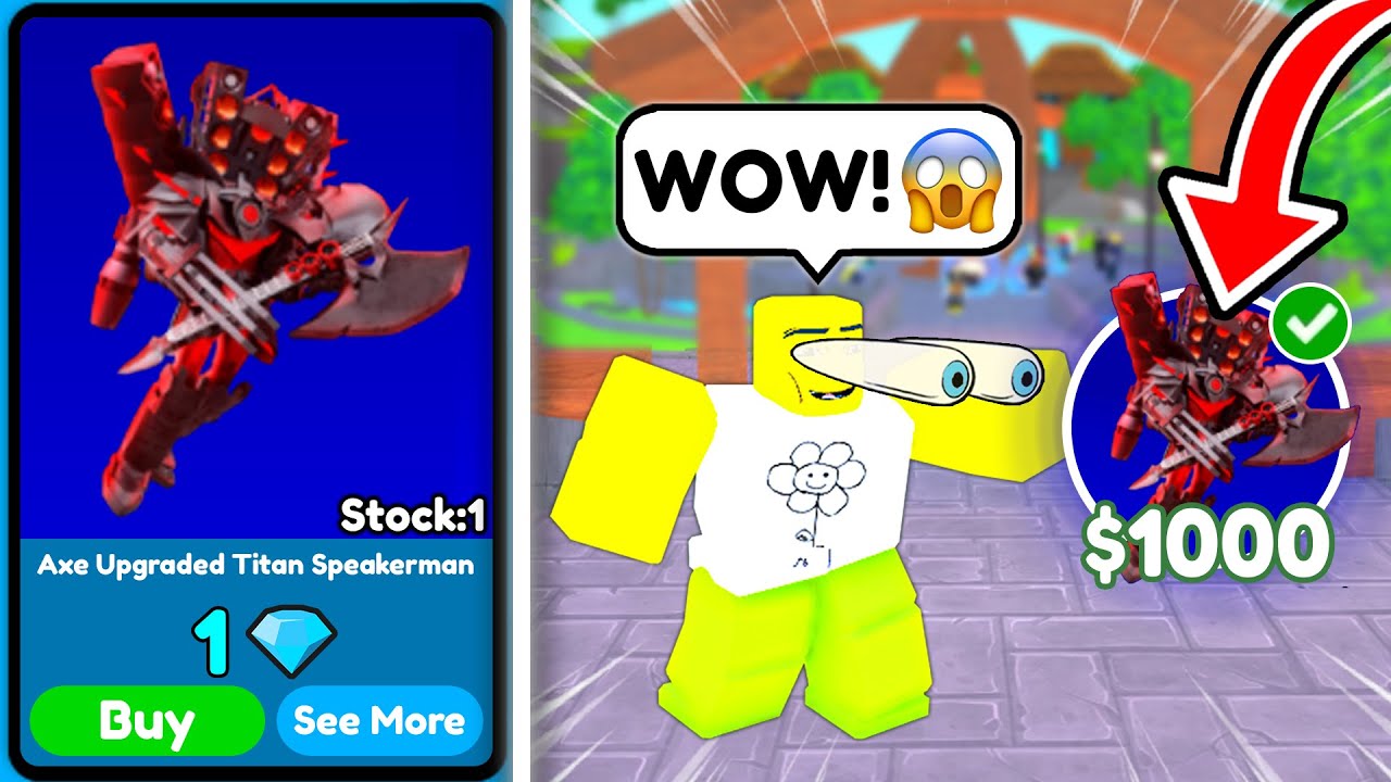 😜 The New *GODLY* Axe Upgraded Titan Speakerman is HERE?! 🤩 Clans Update 👀 - Toilet Tower Defense