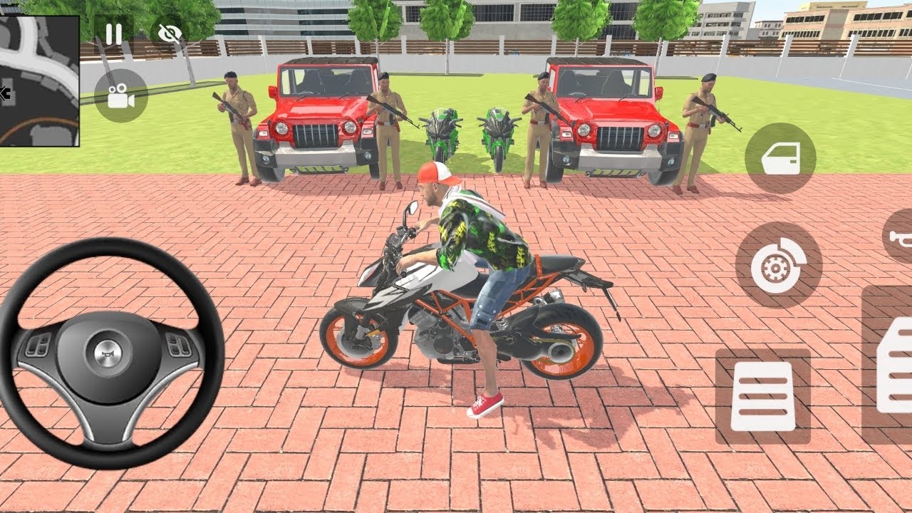 🎮Franklin order by 2️⃣ thar and 2️⃣ kawasaki ninja in indian 🇮🇳 theft auto simulator 🎮