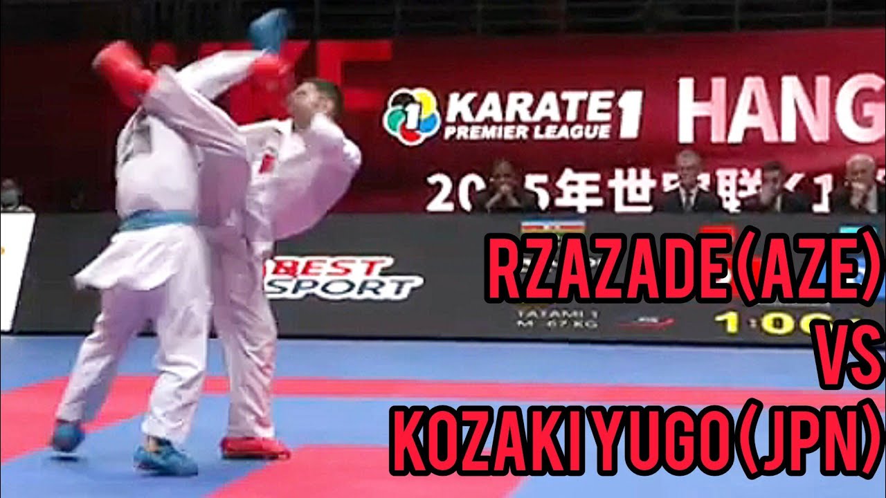 Karate Male Kumite -60 Kg Nuran Rzazade (AZE) vs Kozaki Yugo (JPN)