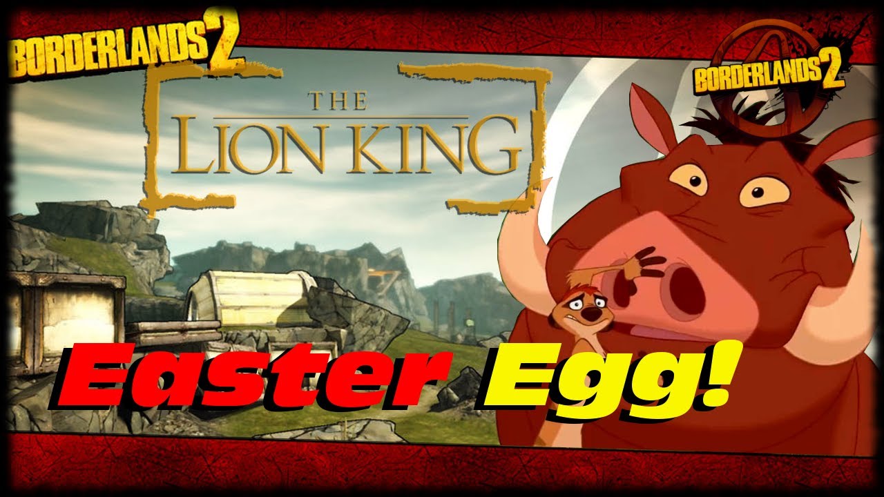 Borderlands 2 Lion King Easter Egg Pimon and Tumbaa Ride Together Die Together Badass Challenge!