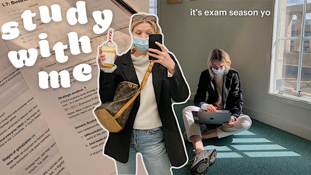 Study with me 📚London Student Exam Season | Vlog