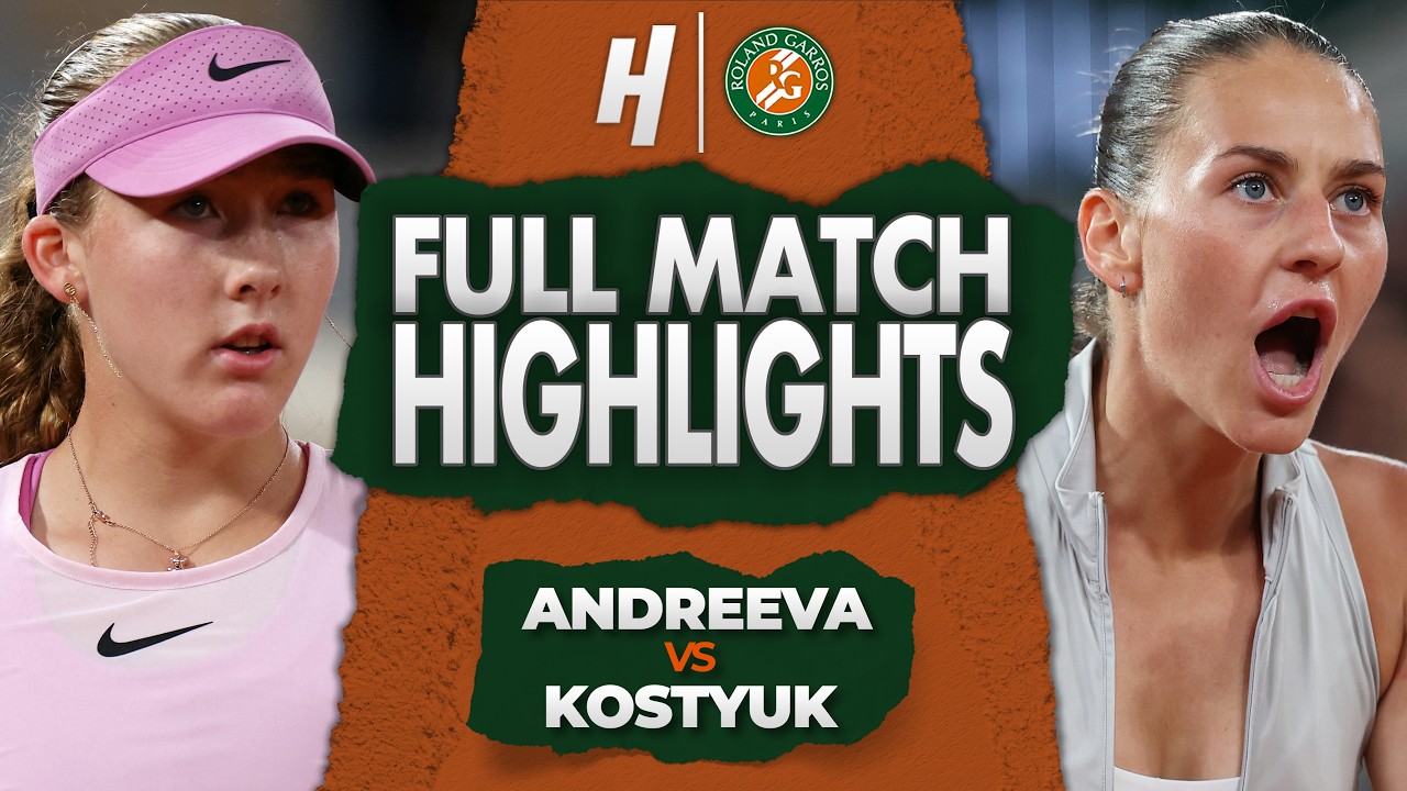 Mirra Andreeva vs Marta Kostyuk - FULL Semifinal Highlights 🔥 Roland Garros 2026