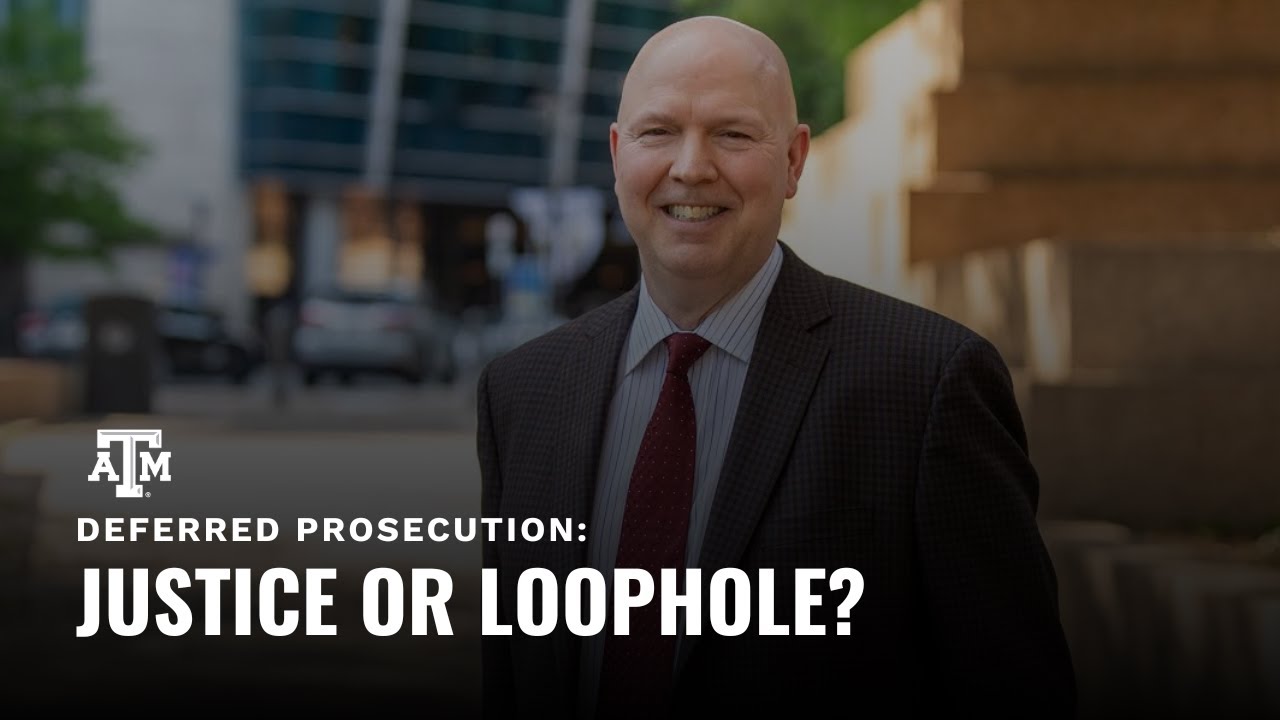 When Should Deferred Prosecution Be Used?