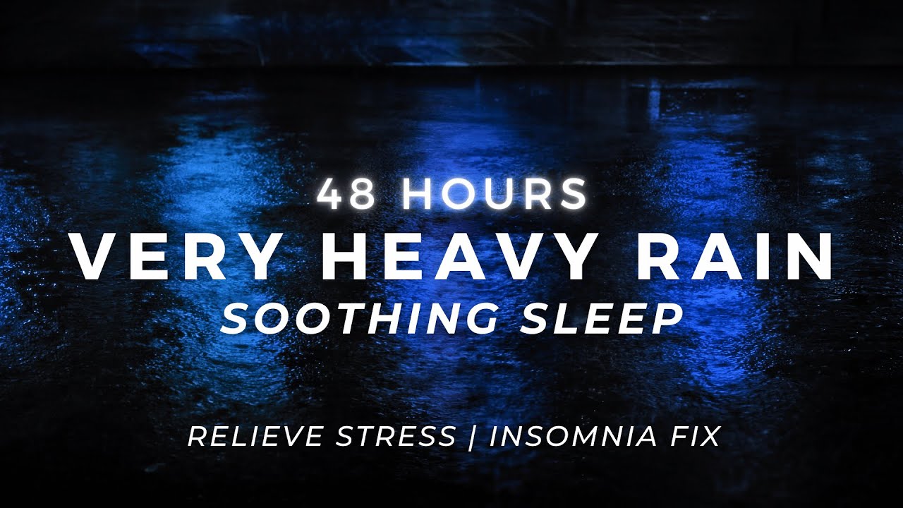 Deep Sleep FAST — Very Heavy Rain | 48 Hours