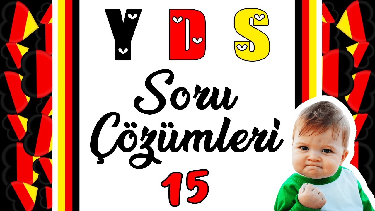 Almanca YDS Soru Çözümleri -15 (Kelime Sorusu)  &  Artikellerin Mantığı ve Artikel Bulma Formülleri