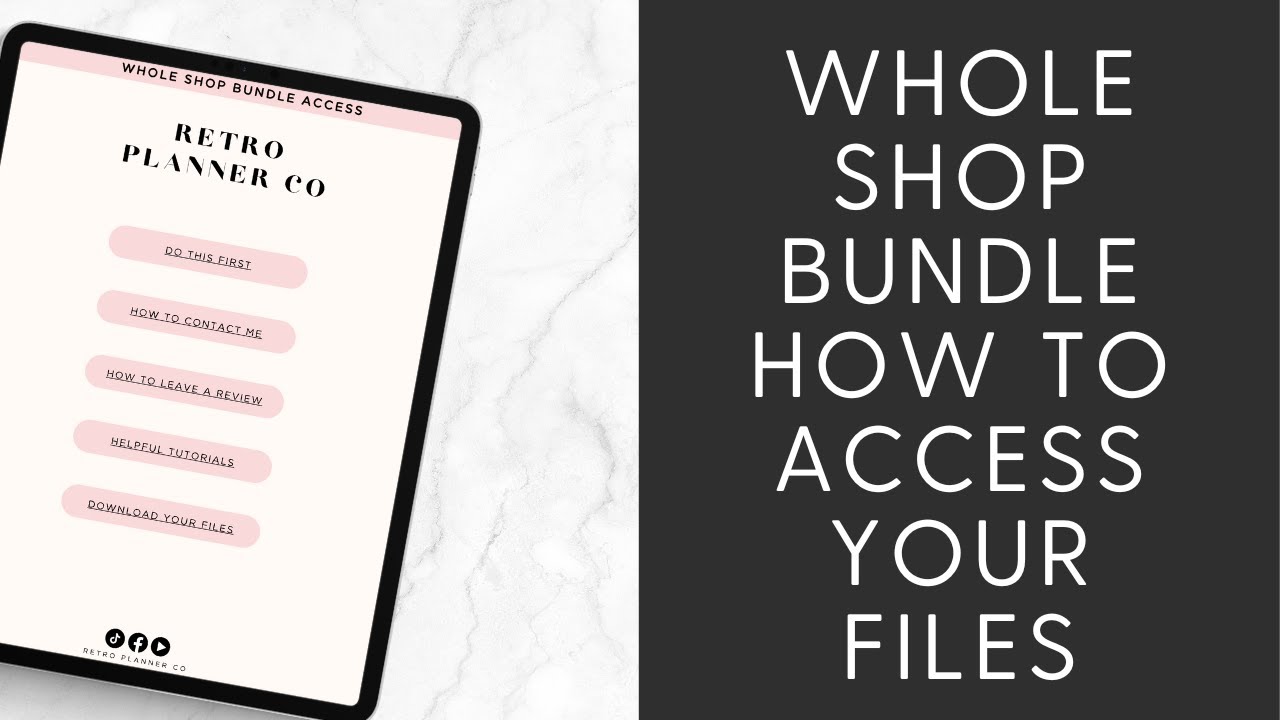 ⭐️ Whole Shop Bundle Walk-Through how to download and access current products and future releases