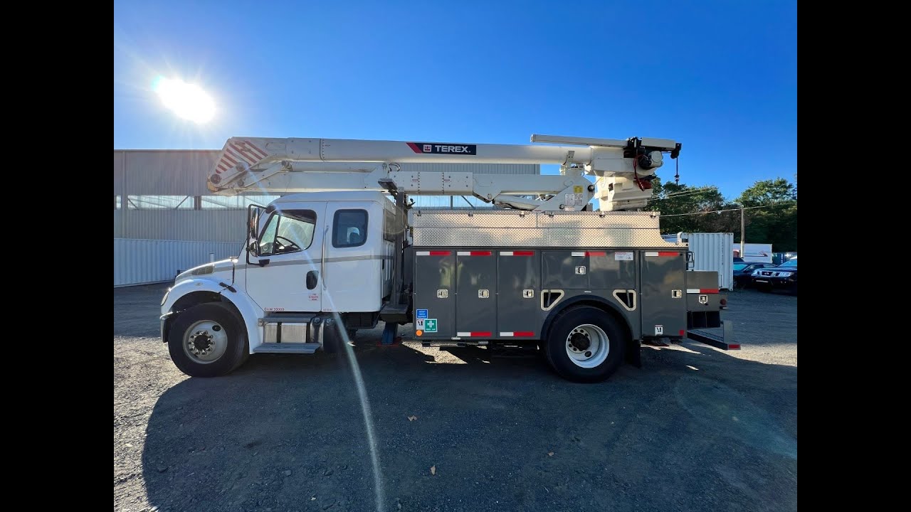Terex HR52 MH Bucket Boom on 2013 Freightliner M2 106 Reg Cab Utility Truck   RD6537