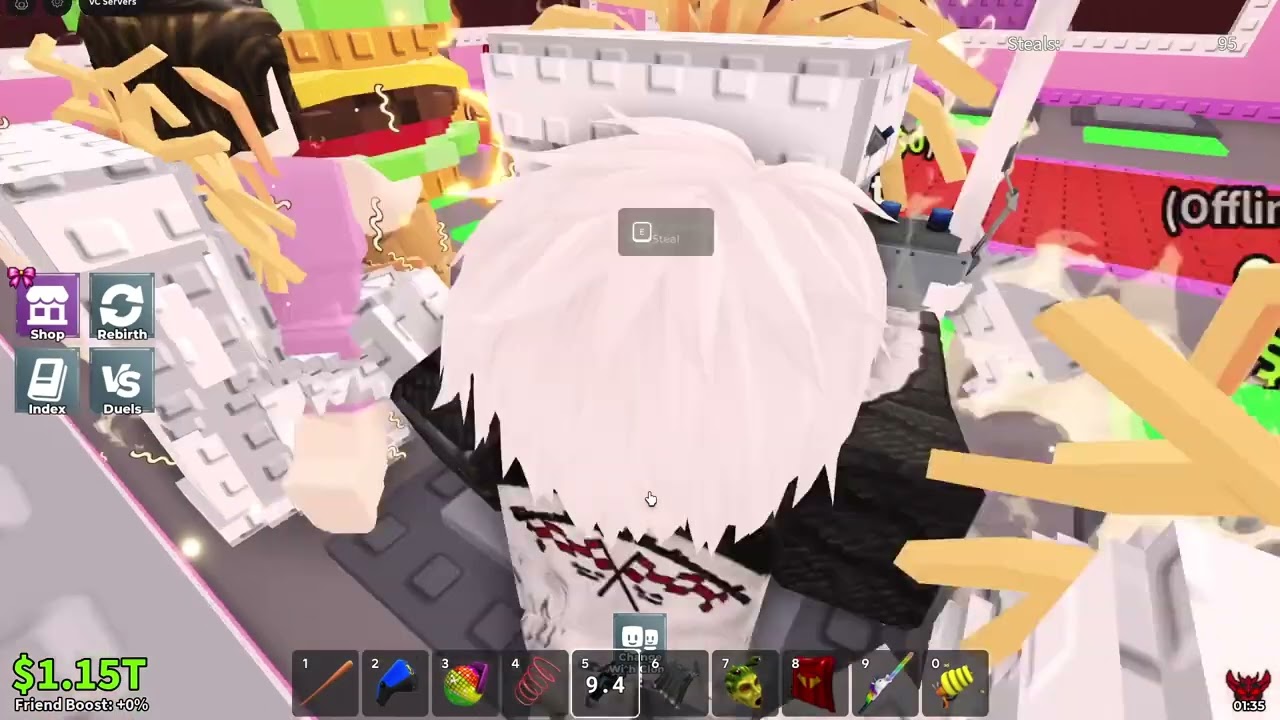 Trolling 8 year olds in steal a brainrot..