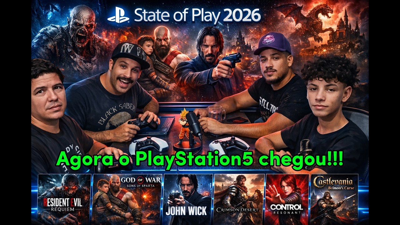 👀 State of Play 2026, agora o Playstation 5 chegou!!!! 🕹️