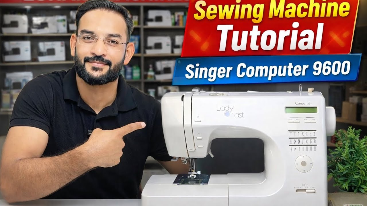 Singer computer lady coast 9600 tutorial video #zohaibmachines 