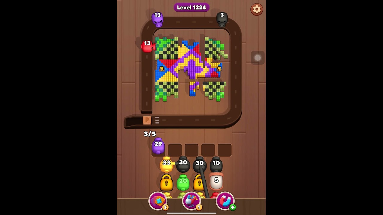 Color Blaze Shooter level 1224 (hard level)