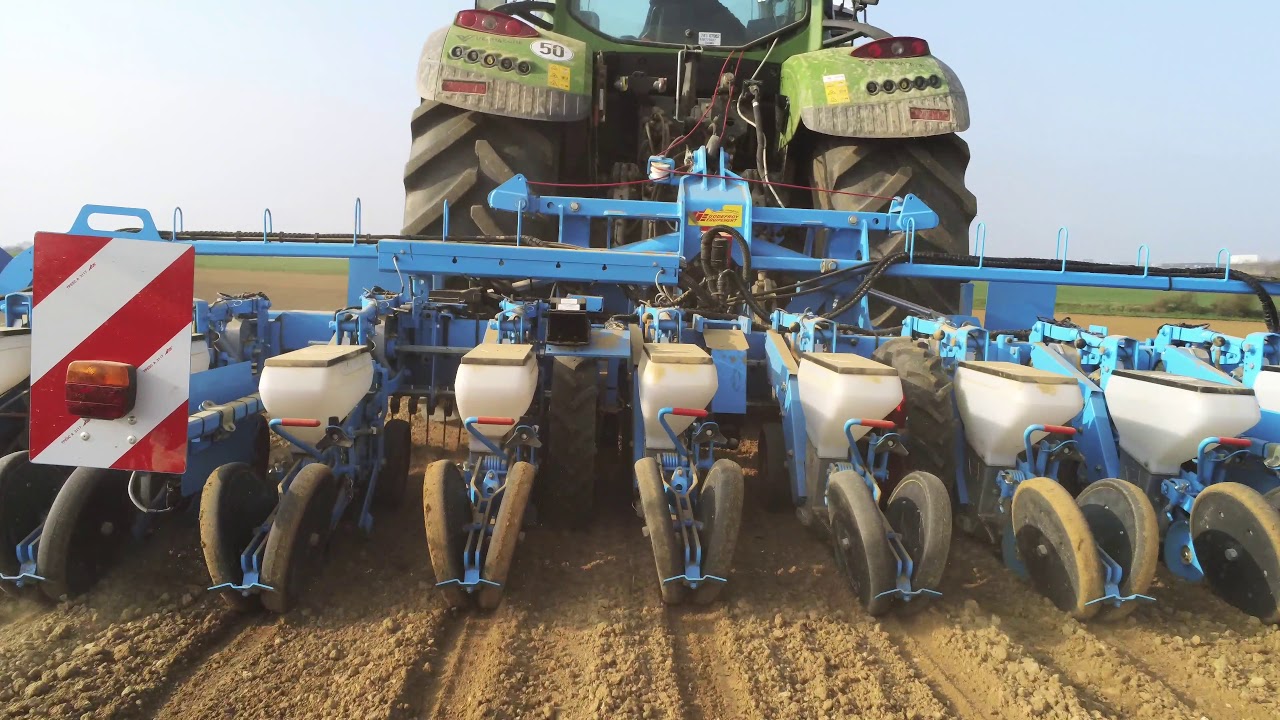 Semis de betteraves 2019 : Fendt 720 + Monosem